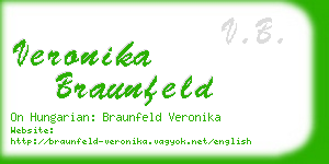 veronika braunfeld business card